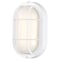 Nuvo LED Small Oval Bulk Head Fixture, White Finish with White Glass 62/1388 - alternate 2